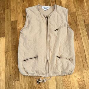ADRIENNE VITTADINI Women's Size Medium Vest‎ Full Zip Pockets Cotton Super Comfy